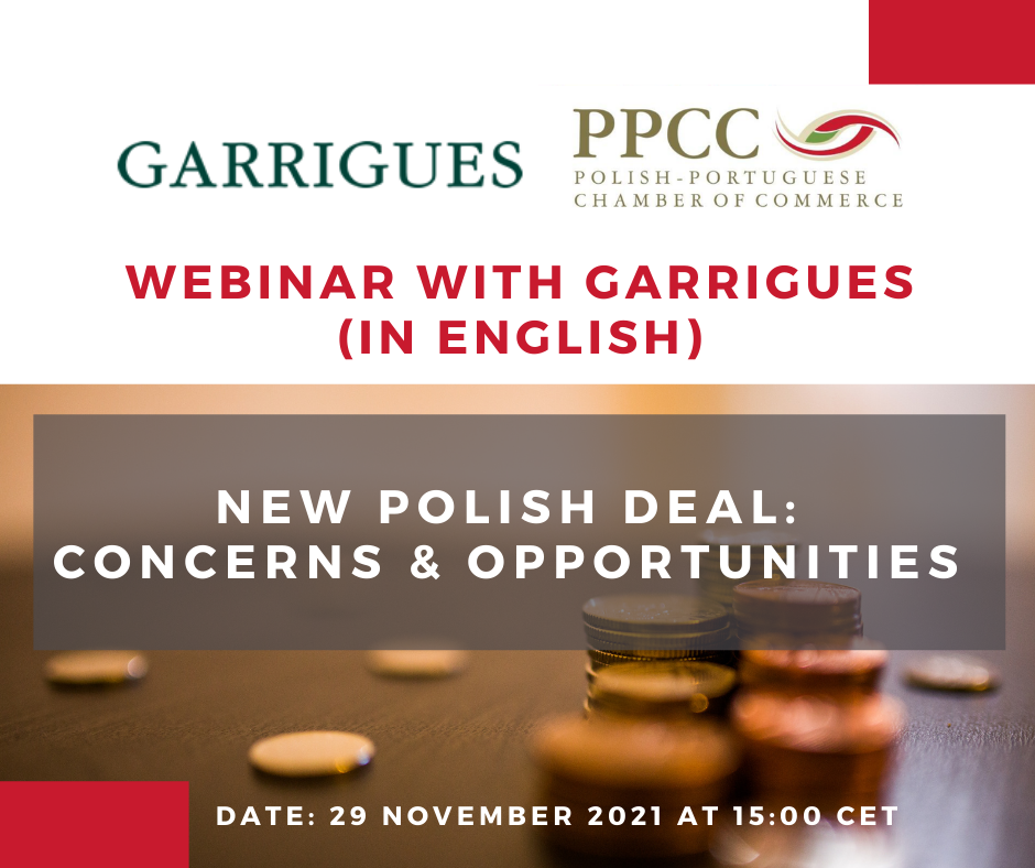 "New Polish Deal: concerns & opportunities" Garrigues webinar, November 29, 3 p.m.