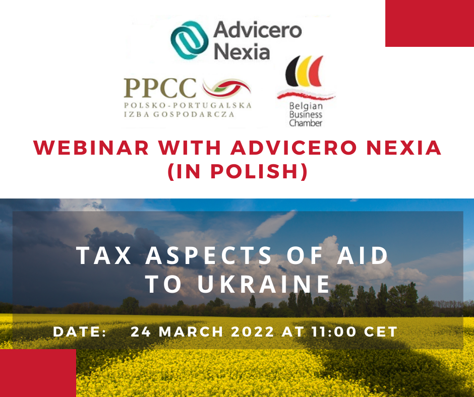 "Tax aspects of aid to Ukraine" Advicero Nexia webinar