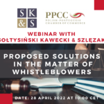"Proposed solutions in the matter of whistleblowers" with SK&S Legal