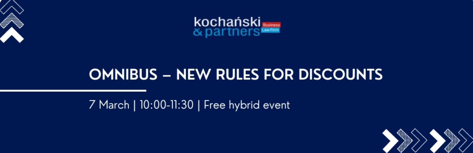 Omnibus – new rules for discounts 7 March | 10:00-11:30 | Free hybrid event