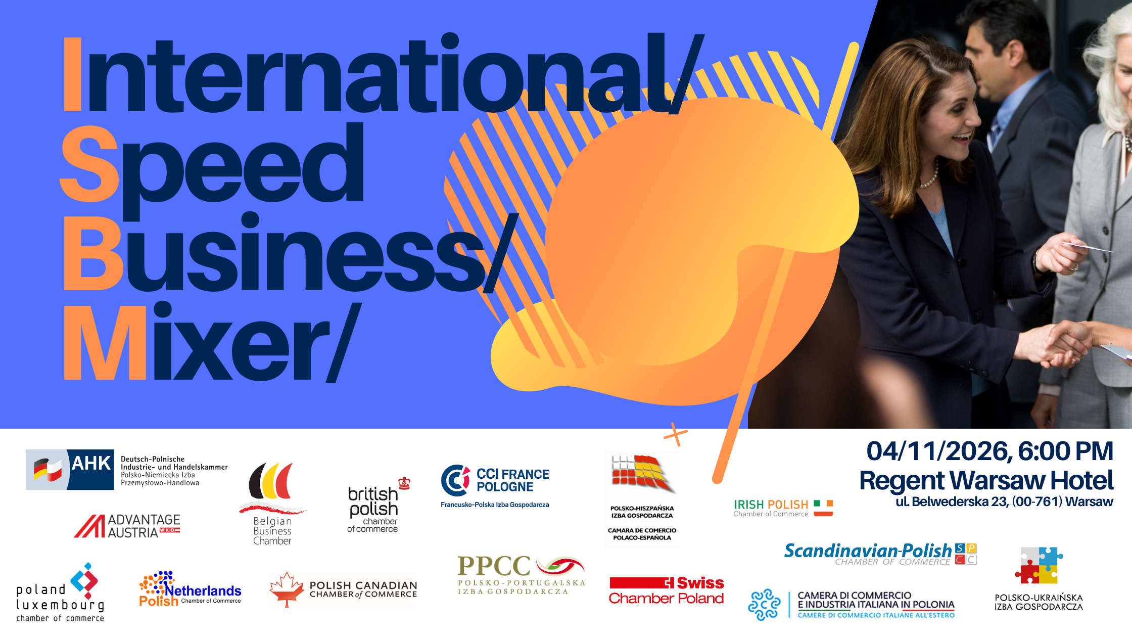 Invitation | International Speed Business Mixer in Warsaw | November 4, 2026